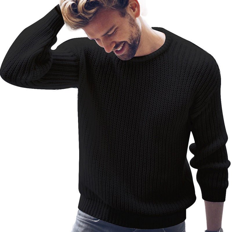 Casual Männer Pullover Einfarbig - NDY