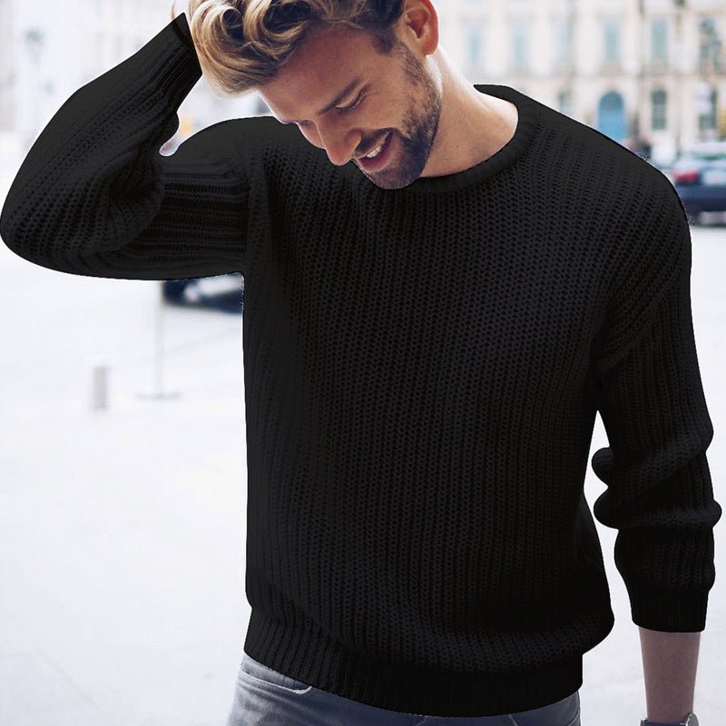 Casual Männer Pullover Einfarbig - NDY