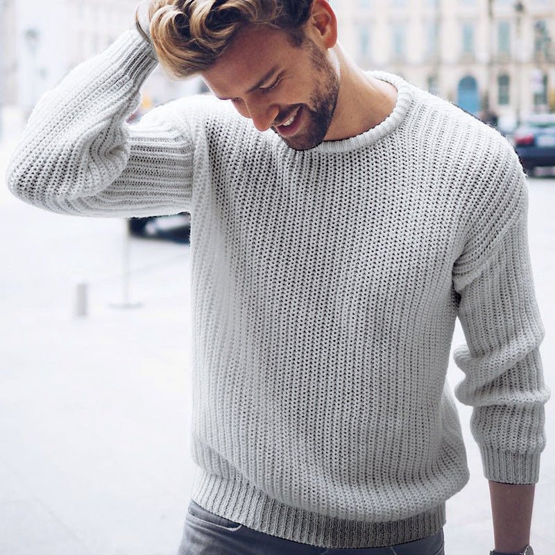 Casual Männer Pullover Einfarbig - NDY