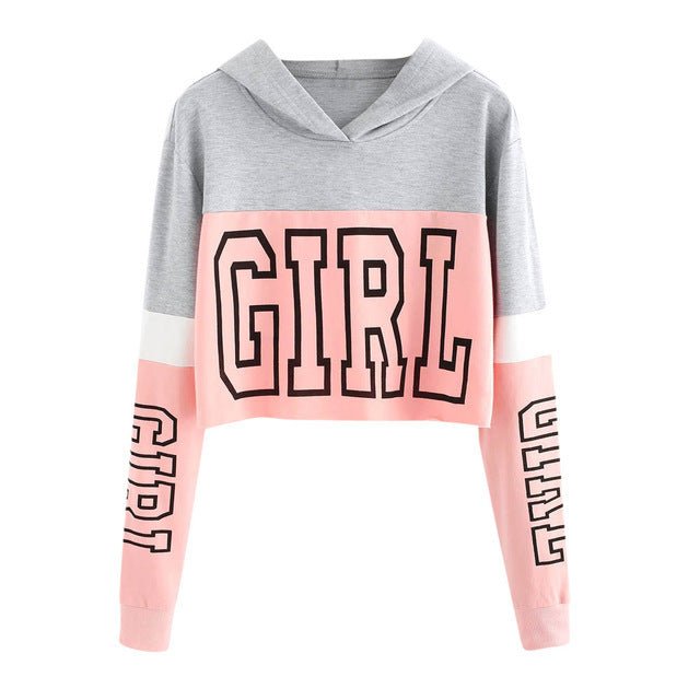 Crop Top Hoodie Sweatshirt Damen - NDY