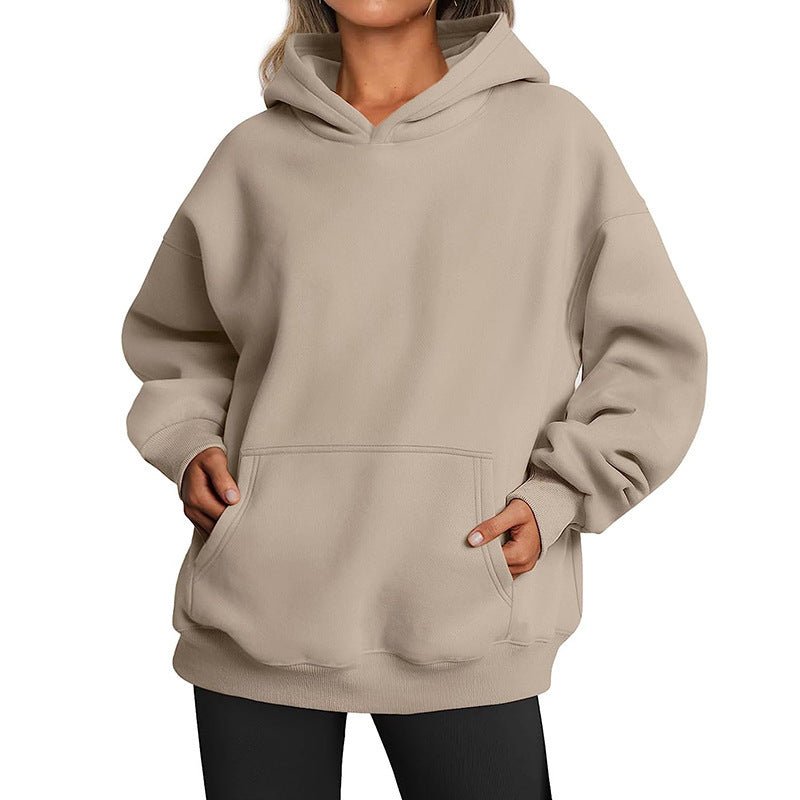 Damen - Kapuzenpullover mit Taschen, übergroßer Kapuzenpullover - NDY