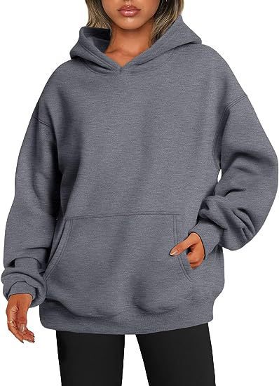 Damen - Kapuzenpullover mit Taschen, übergroßer Kapuzenpullover - NDY