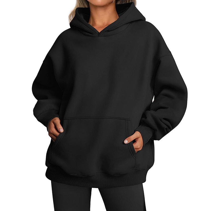 Damen - Kapuzenpullover mit Taschen, übergroßer Kapuzenpullover - NDY