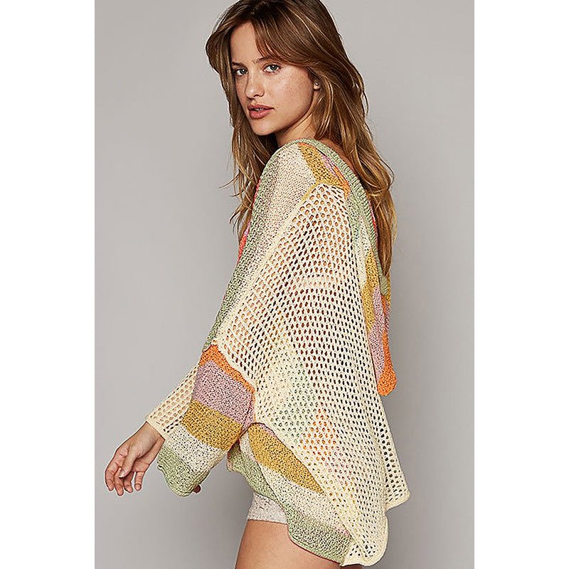 Casual Sommer Pullover mit V - Ausschnitt - NDY