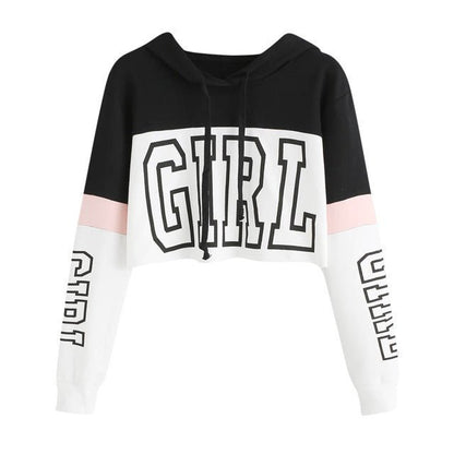 Crop Top Hoodie Sweatshirt Damen - NDY