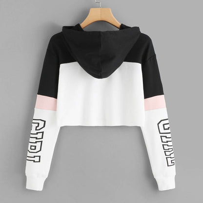 Crop Top Hoodie Sweatshirt Damen - NDY