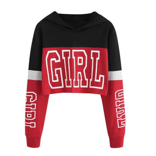 Crop Top Hoodie Sweatshirt Damen - NDY