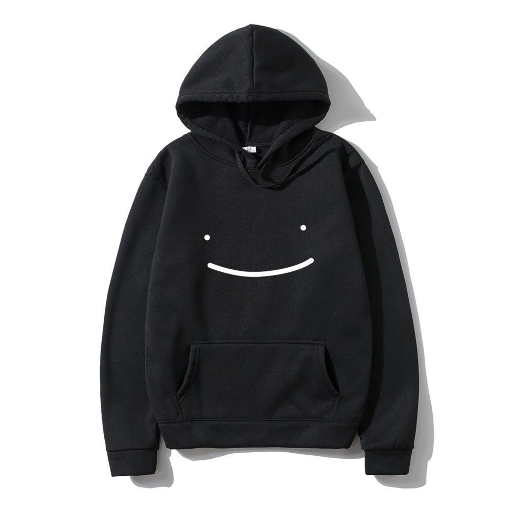 Damen Hoodie mit Smile Print Kapuzenpullover für Frauen - NDY