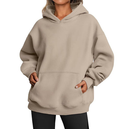 Damen - Kapuzenpullover mit Taschen, übergroßer Kapuzenpullover - NDY