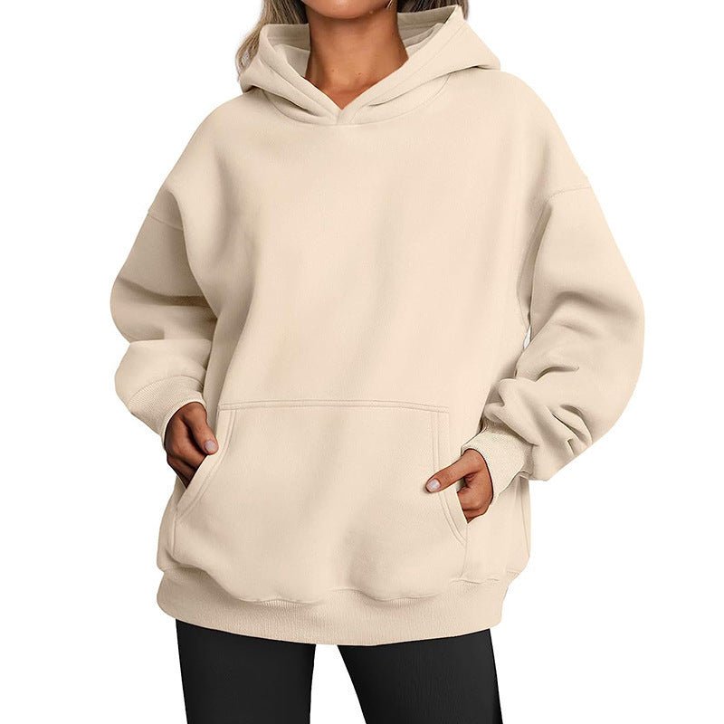 Damen - Kapuzenpullover mit Taschen, übergroßer Kapuzenpullover - NDY