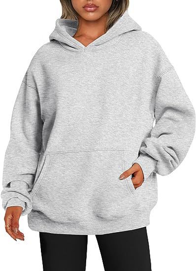 Damen - Kapuzenpullover mit Taschen, übergroßer Kapuzenpullover - NDY