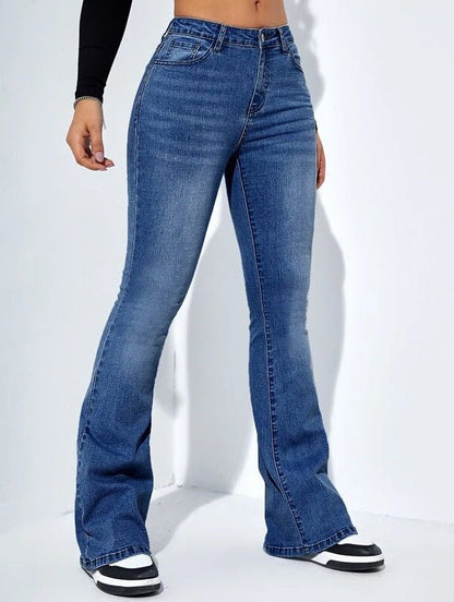 Damen - Mode High Waist Slim - Fit Stretch Jeans - NDY