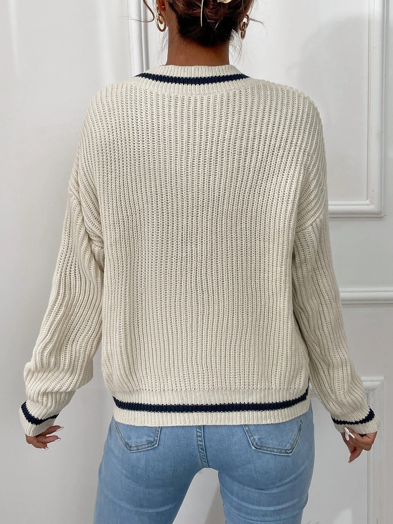 Lässiger, langärmliger Damenpullover - NDY