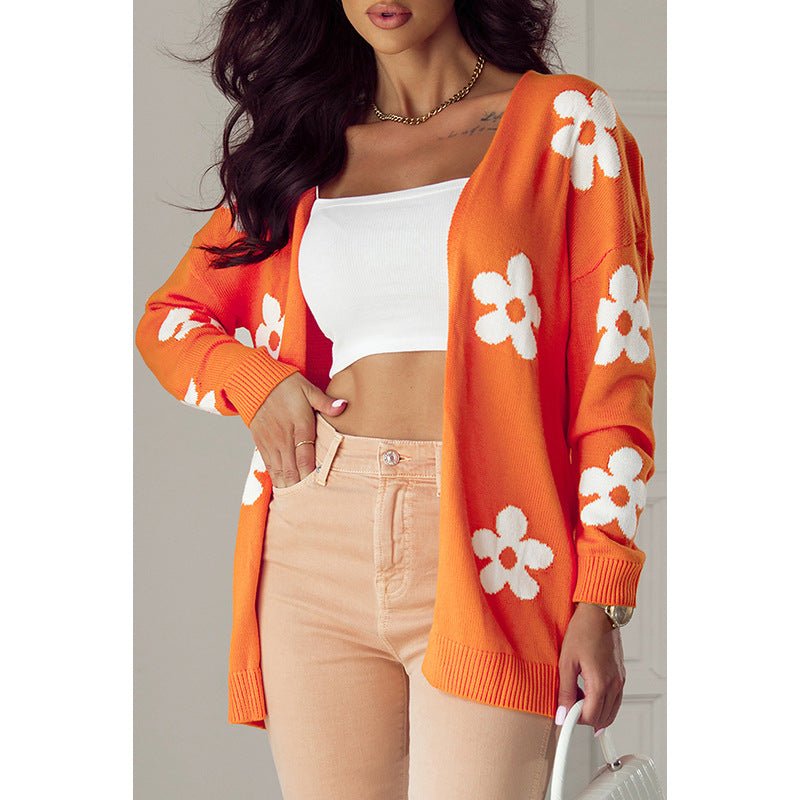 Strickjacke im Blumenlook für Frauen - NDY