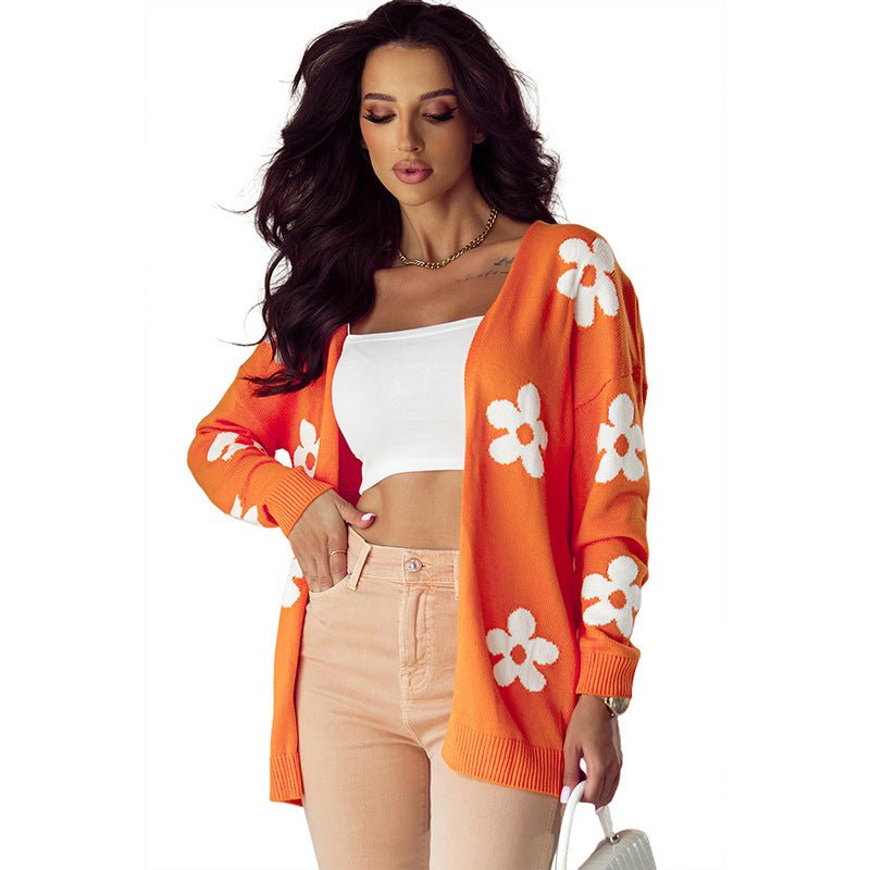 Strickjacke im Blumenlook für Frauen - NDY