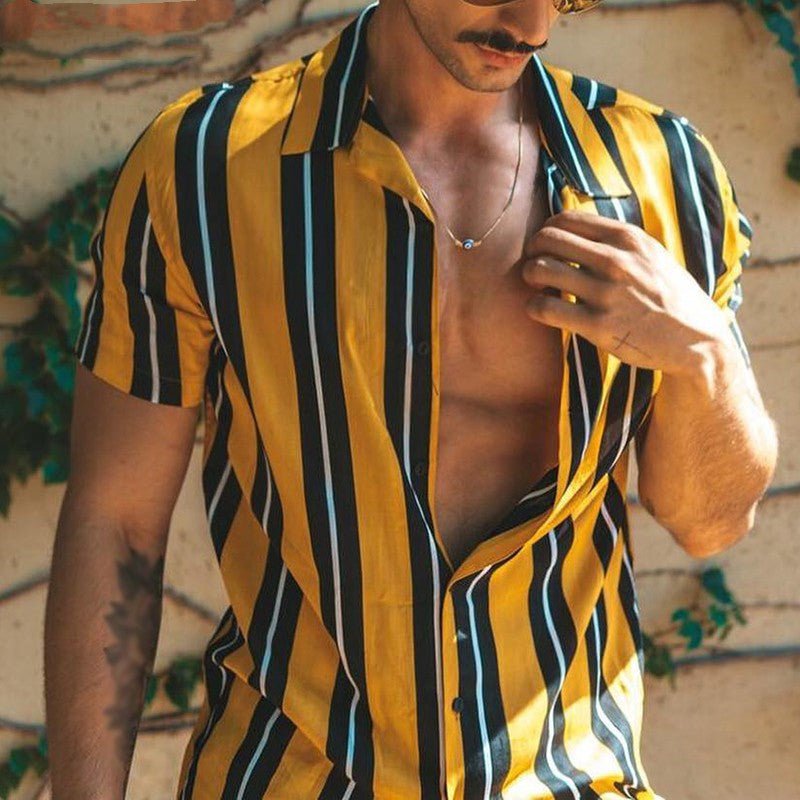 Weiches Shirt Für Herren Sommer Hemd Streetwear Casual - NDY